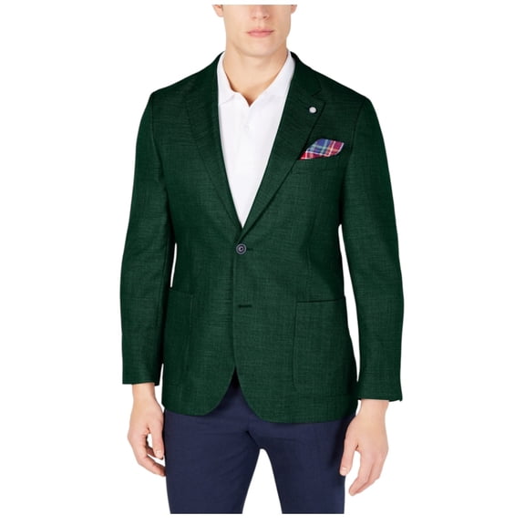 Nautica Mens Modern fit Sport Coat Blazer 36 S Dark Olive Green Solid Stretch