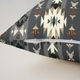 thumbnail image 3 of Set Of 2 Aztec Cushion Covers Men,Western Tribe Throw Pillow Covers,Black Grey Bohemian Pillow Covers 20x20 Inch,Exotic Geometric Decorative Pillow Covers,Boho Decor Pillow Covers, 3 of 5