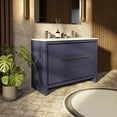 thumbnail image 2 of Sandpoint 48 in W x 20 in D Navy Blue Double Bath Vanity, Cultured Marble Top and 43 in Mirror, 2 of 9