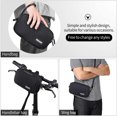 thumbnail image 3 of Bolsa delantera para bicicleta, bolsa para manillar de bicicleta con cubierta para lluvia, multifunción, bolso de hombro, bolso de hombro al azar, 3 of 5