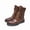 Brown, variant on 2026 New Men's Martin Boots Vintage British Style Belt Buckle High-top Shoes Street Trend Motorcycle Boots