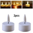 thumbnail image 3 of LED Tea Lights 3D Flameless Electric Tea Light Candle, 3 of 5