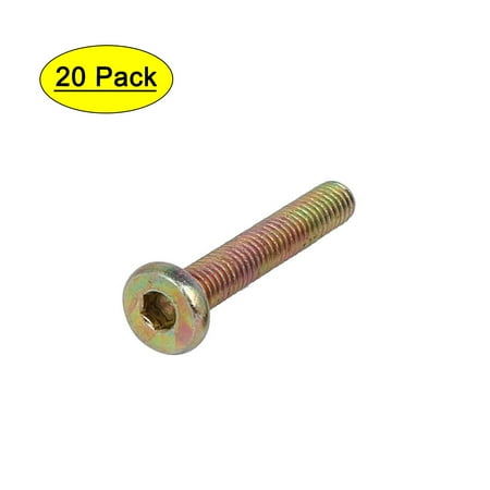 

Uxcell M6 x 35mm Fully Thread Hex Socket Drive Flat Head Screws Bolts Fasteners (20-pack)