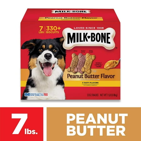 Milk-Bone Peanut Butter Flavor Dog Treats, 7 Pounds