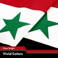 thumbnail image 4 of G128 Syria Syrian Flag | 3x5 Ft | LiteWeave Pro Series Printed 150D Polyester | Country Flag, Indoor/Outdoor, Vibrant Colors, Brass Grommets, Thicker and More Durable Than 100D 75D Polyester, 4 of 6