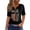 A001-Black, variant on 250th Anniversary Usa Shirt Women Casual Short Sleeve Tshirts Fashion 250 Year American Anniversary Shirt