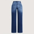 thumbnail image 4 of KANG Women Wide Leg Jeans For Casual High Waisted Strechy Straight Leg Loose Denim Pants With Pocket, 4 of 6