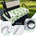 thumbnail image 5 of Golf Cart Seat Covers for 2 Seater,Summer Plants Soft Microfiber Cart Seat Towel Blanket,Botanical Watercolor Garden Plants Absorbent Breathable Non Slip Bench Seats Protector for Golf Course 51"x31", 5 of 9
