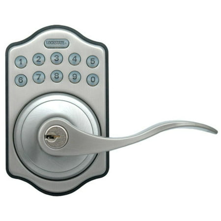 LockState Keyless Entry Door Lever (Best Keyless Entry Home Door Locks)