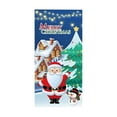 thumbnail image 1 of Décorations de Noël Extérieures Rideau de Porte de Noël Drapeau Extérieur Photo Père Noël et Chiot Décoration de Fond Tissu Suspendu Décorations de Noël Intérieures, 1 of 6
