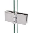 thumbnail image 4 of Clip de puerta de vidrio con bisagra de 4 piezas, bisagra plegable de vidrio, bisagra de abrazadera de puerta, 4 of 5