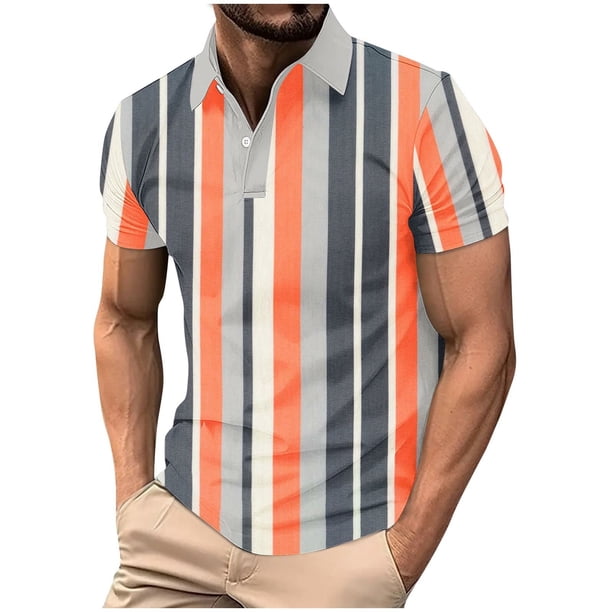 Mens Manga Corta Botón Abajo Camisas con Bolsillo Pulover Botón de Impresión de la Camisa de Solapa de Poliéster Cuello de Vuelta, Blusa Casual para Hombres