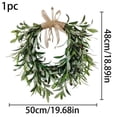 thumbnail image 3 of Heart Shaped Artificial Olive Leaf Wreath, 40cm, with Olive Fruit, Spring Flower Swags, Front Door Wedding Arch Window Wall Hanging, 3 of 6