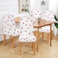 thumbnail image 2 of Yayeee 4 Pack Dining Chair Covers Stretch Parson Chairs Slipcovers Seat Protector, Pink Polka Dots, 2 of 6