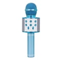 thumbnail image 1 of Bearachild Micrófono inalámbrico de mano para teléfono inteligente, altavoz para cantar, micrófono Bluetooth para el hogar, KTV, fiesta al Cables de audio/vídeo azul, 1 of 6