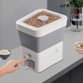 thumbnail image 6 of 11L Collapsible Rice Dispenser Large Grain Container Foldable Rice Container w/Transparent Lid, 6 of 15