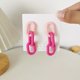 thumbnail image 1 of Nuevos pendientes de gota de cadena de acrílico de color sólido Simple para mujer moda coreana exageración grandes pendientes regalo joyería Tan Jianjun unisex, 1 of 2