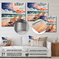 thumbnail image 4 of Designart "Beach Chairs Beautify Scenery I" Nautical & Beach Metal Wall Art Prints, 4 of 5