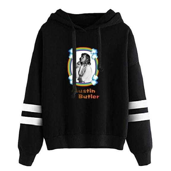 Austin Butler Pocketless Hoodie Sweatshirt Men Women Unisex Long Sleeve Casual Streetwear