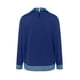 thumbnail image 4 of Camisas de manga larga for mujer, cuello de mezclilla, costura de retales, sudadera, Tops casuales, jersey, 4 of 6