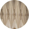 thumbnail image 1 of Ahgly Company Indoor Round Patterned Brown Novelty Area Rugs, 3' Round, 1 of 6