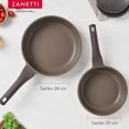 thumbnail image 2 of Juego de 2 Piezas - Sartén de 20 cm y Sartén de 24 cm Antiadherente de Granito Gris - Tecnologia Italiana - 100% libre de PFOA - Color Gris, 2 of 9