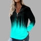 thumbnail image 1 of Pntutb Mujeres Otoño e Invierno Casual Gradiente Impreso Sudadera con capucha Cordón Cuarto Cremallera Manga larga Jersey Blusa con capucha Sudadera tops Pntutb Pntutb-149, 1 of 5