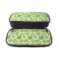 thumbnail image 5 of Lsque Green Various Lemons Printed Big Capacity PU Leather Pencil Case Large Pencil Pouch Stationery Pen Bag Pencil Holder for Teen, 5 of 6