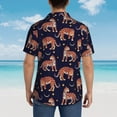 thumbnail image 3 of Lsque Leopard Print pattern Hawaiian Shirt for Men, Unisex Summer Beach Casual Short Sleeve Button Down Shirts-XX-Large, 3 of 9