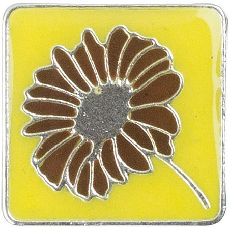 Cousin Snap in Style Accent Metal Square Daisy