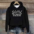 thumbnail image 5 of HNMKIU God Is Greater Than The Highs and Lows Sweatshirt Women Pullover Long Sleeve Graphic Top Graphic Hoodies Black,L, 5 of 5