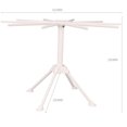 thumbnail image 3 of Pasta drying rack Pasta drying rack Pasta rack Pasta drying rack Foldable in stainless steel Easy storage Quick assembly Removable for easy cleaning Rotating arms, 3 of 5