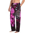 thumbnail image 6 of Salouo Pink Blossoms Butterfly Print Pajama Pants for Men, Lounge Pants Elastic Waistband Casual Men's sleepwear Loungewear Sleep Pajama Pant -Medium, 6 of 7