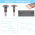 thumbnail image 4 of T Tap Wire Splice Connectors for 18-22 AWG Wires - 3 Way 1 Pin Solderless Low Voltage Splice Connectors, No Stripping Required (10 Pack A), 4 of 6