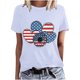 thumbnail image 1 of Blusas de Manga Corta para las Mujeres Divertido Impreso Cuello Redondo Tee, Vintage Humor Gráfico Blusas de Primavera para las Mujeres, 1 of 4