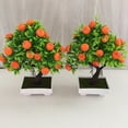 thumbnail image 4 of Mairbeon 23 Fruits Artificial Orange Tree Decorative Non-fading Plastic Fake Simulation Plant Pot Bonsai for Daily Life, 4 of 8