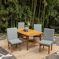 thumbnail image 4 of ARDEN 2-Pack earthFIBER Outdoor Patio Dining Chair Cushion, 20x44, Rain-Proof Seat Pad, Fade-Resistant Outdoor Cushion Stone Grey Dot, 4 of 10