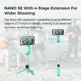 thumbnail image 3 of Smartphone Selfie Stick Estabilizador Plegable y Extensible con Control Remoto Bluetooth para Vlogging en YouTube, Grabación de Disparos de Viaje, 3 of 6