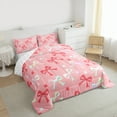 thumbnail image 3 of Homewish Cute Bow Knot Full Size Comforter Sets for Girls, Glitter Stars Bedding Comforter Set, Colorful Bowtie Bedding Sets, Ultra Soft Home Decor, 3 of 8