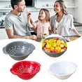 thumbnail image 4 of NANDIYNZHI Mini Strainer Pasta Strainer Dishwasher Safe Pasta Drainer Fruit Strainer Plastic Strainer Strainer Bowl Colander For Kitchen Berry Strainer, 4 of 8