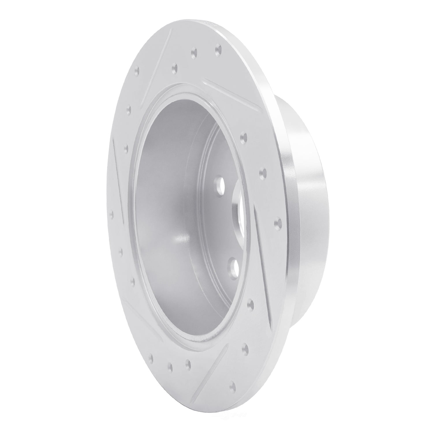 Dynamic Friction Company 631-76079R DFC Brake Rotor - Drilled And Slotted - Silver