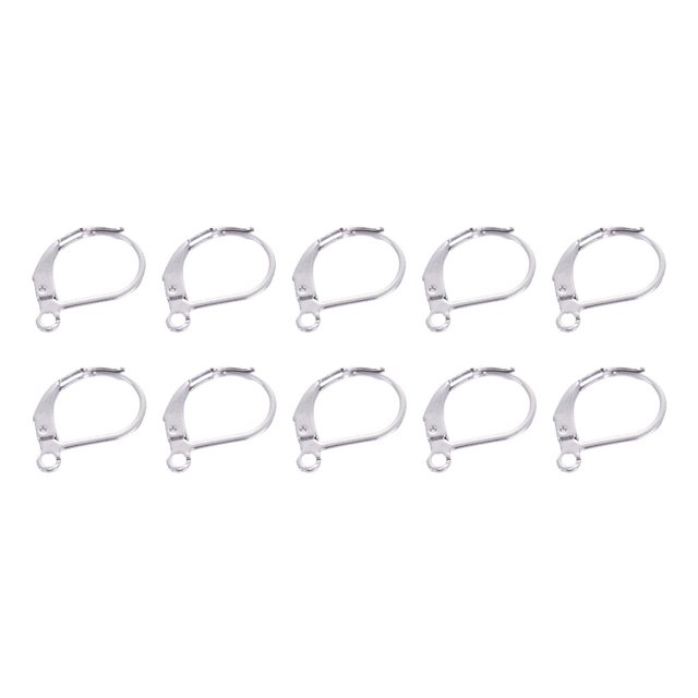 Sonducket Clip de oreja de 50 piezas, gancho de hebilla de oreja de acero inoxidable, fabricación de joyas colgantes, accesorios para manualidades Ropa, zapatos y accesorios Miscelánea Sonducket AP015408-00