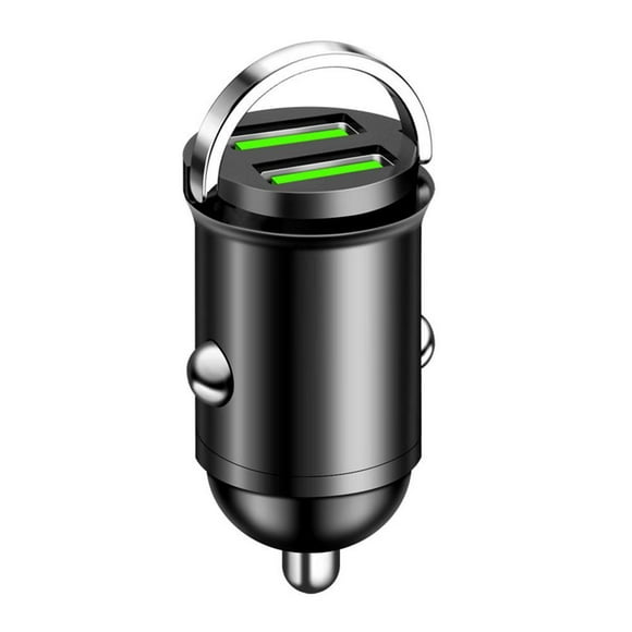 50W/200W Dual Port USB Car Phone Charger, Fast Charging Accessory with Intelligent Power Delivery, 100W Per Port PD Output for Mobile Devices, Black