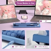 MageGee Wireless Mechanical Keyboard, Tri-Mode 2.4GHz/BT/USB-C Hot-Swappable 98 Keys Gasket Gaming Keyboard