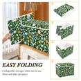 thumbnail image 2 of Yayeee Collapsible Cube Storage Bin with Lid Fabric Closet Decorative Basket with Handles, Flourish Flowers Pattern, 2 of 7