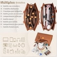 thumbnail image 3 of Bolsas de Mujer NUBILY Bolsa para Laptop 15.6 Cuero Impermeable Negro, 3 of 3