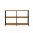 thumbnail image 3 of Furinno Rata 4 x 2 Industrial Multipurpose Flat Base Shelf Display Rack with Metal Frame, Americano, 3 of 6