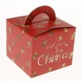 thumbnail image 3 of 10Stk. Caja De Cartón De Caja De Papel Kraft Para Favor De Candy Ect. Para De Navidad Y - de navidad, tal se describe Hojas rojas de navidad, 3 of 9
