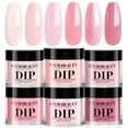thumbnail image 1 of Set de uñas AZUREBEAUTY Pink Dip Powder, 6 colores, con kit de inicio, 1 of 7