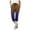 Coffee, variant on Women Slacks Casual Solid Color Elastic Waist Pants with Pockets Mid Long Length Trousers Leather Pants for Women Purple XXL